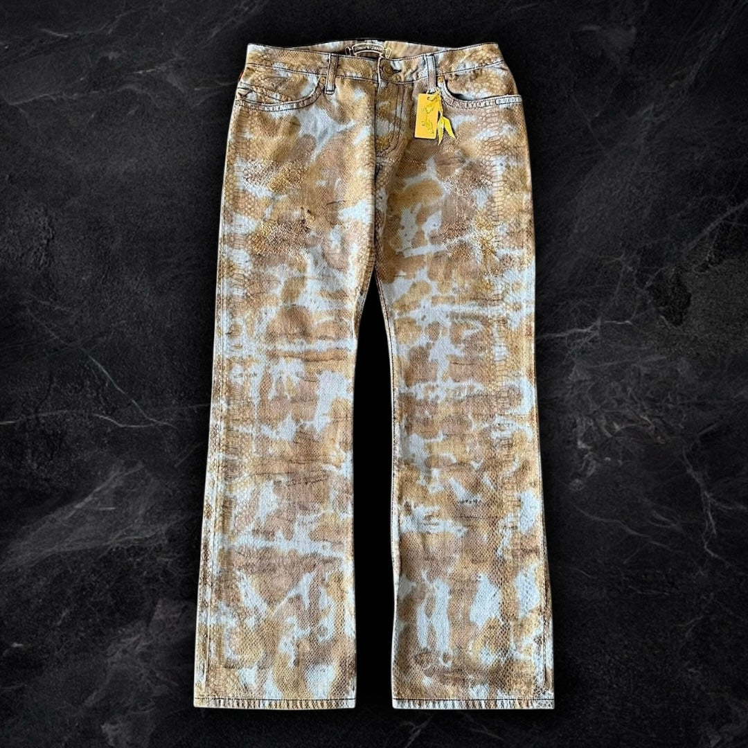 “Miami Brown Snakeskin” Robins Jeans