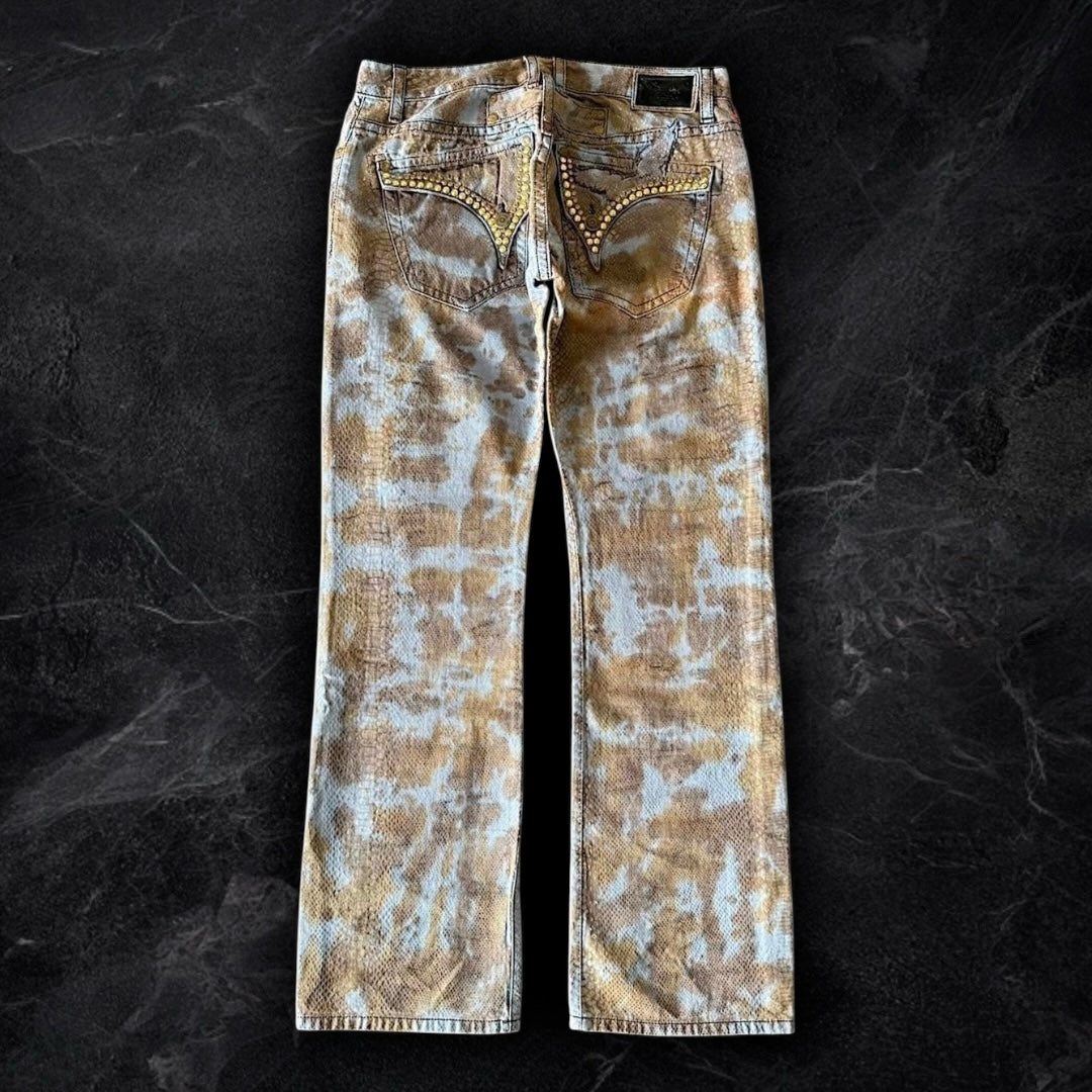“Miami Brown Snakeskin” Robins Jeans