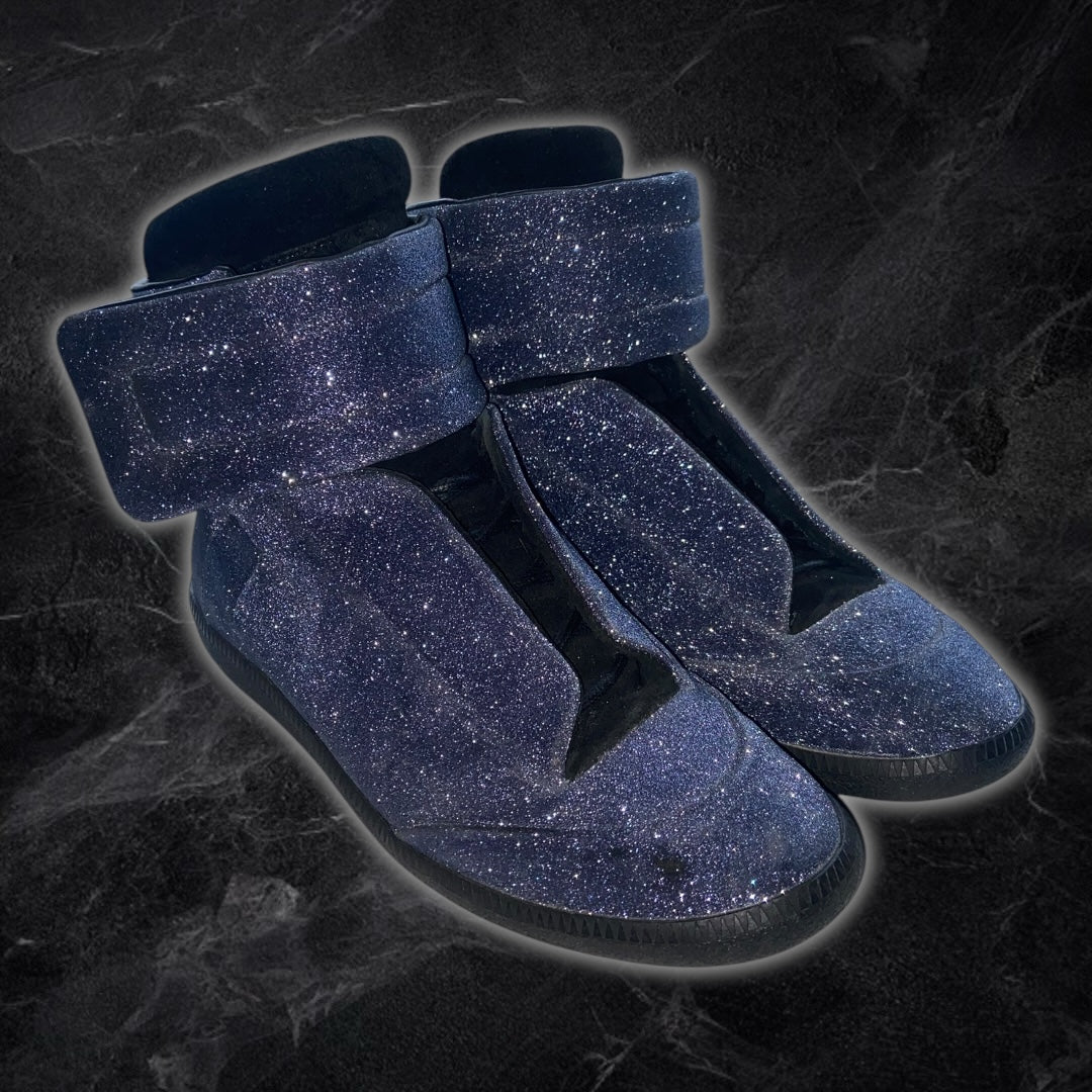 Blue Glitter Margiela Futures