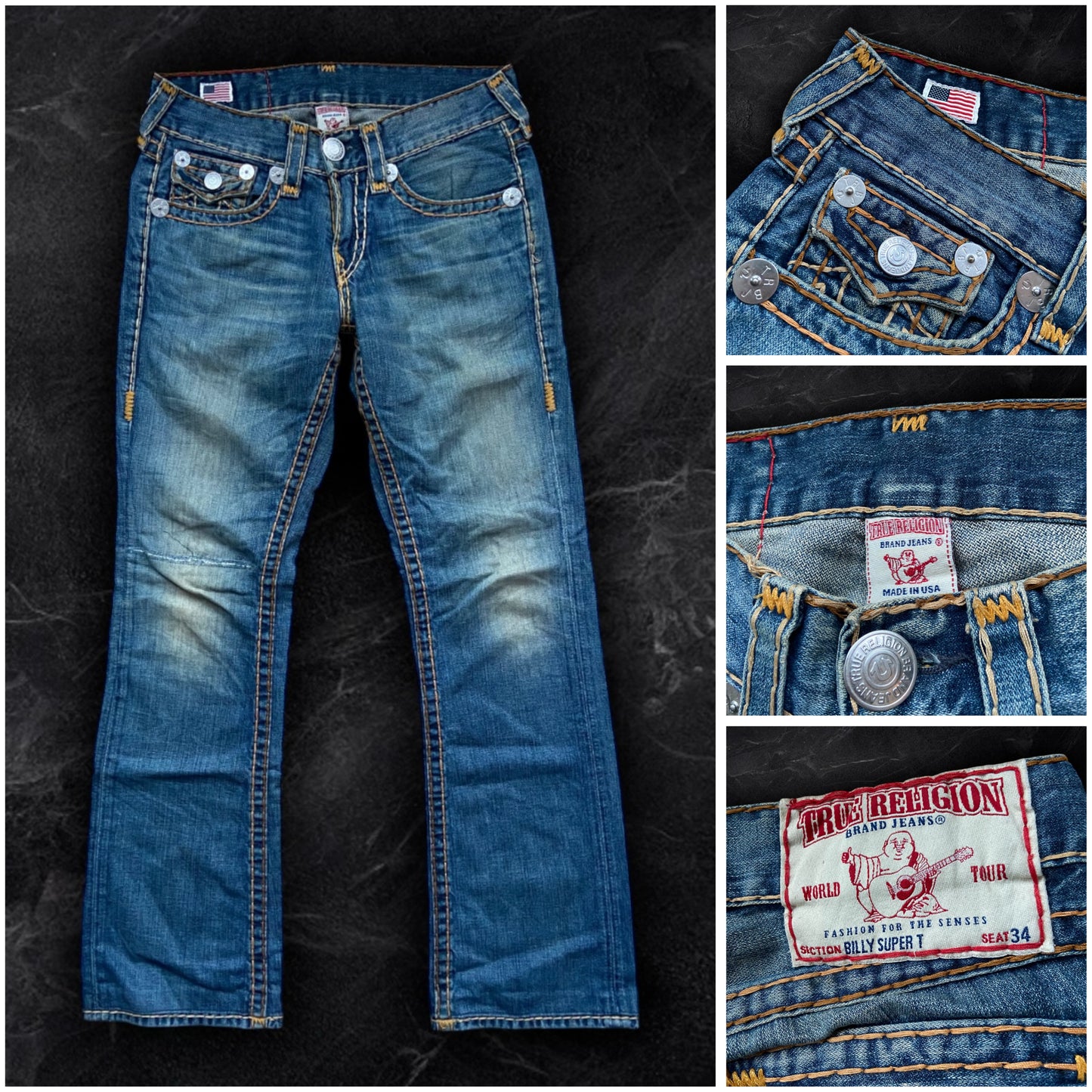 True Religion Billy Super T Jeans