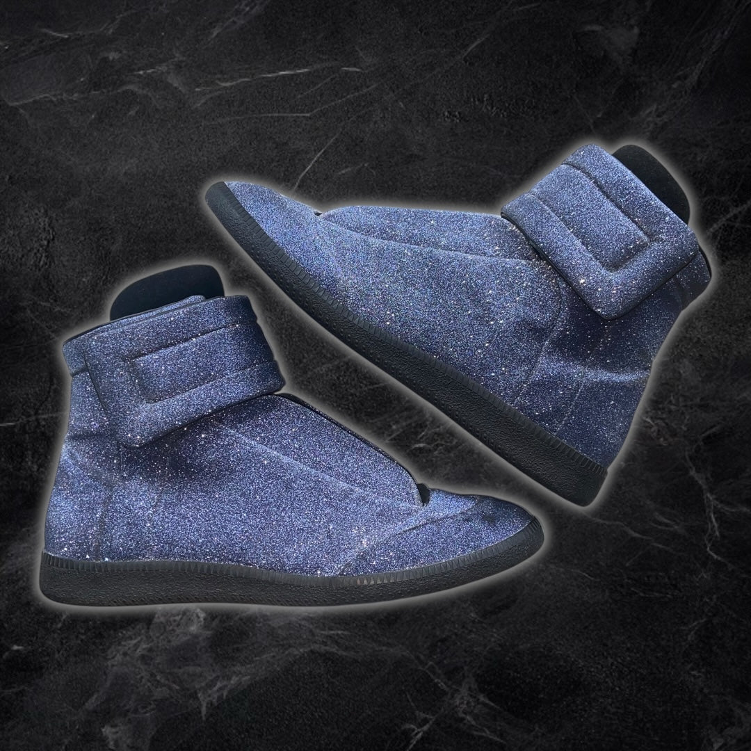 Blue Glitter Margiela Futures