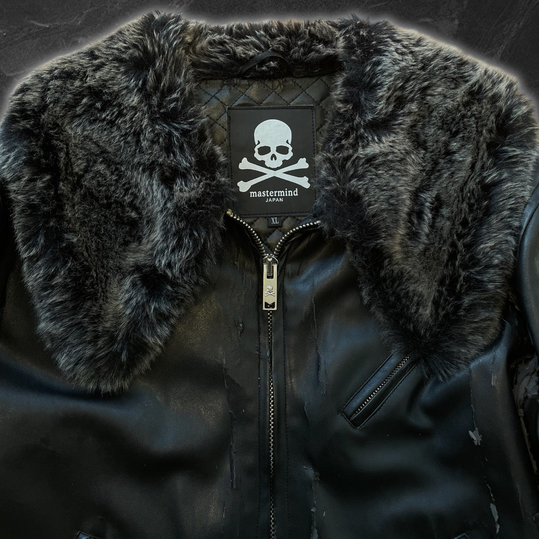 Mastermind Japan Fur Leather Jacket