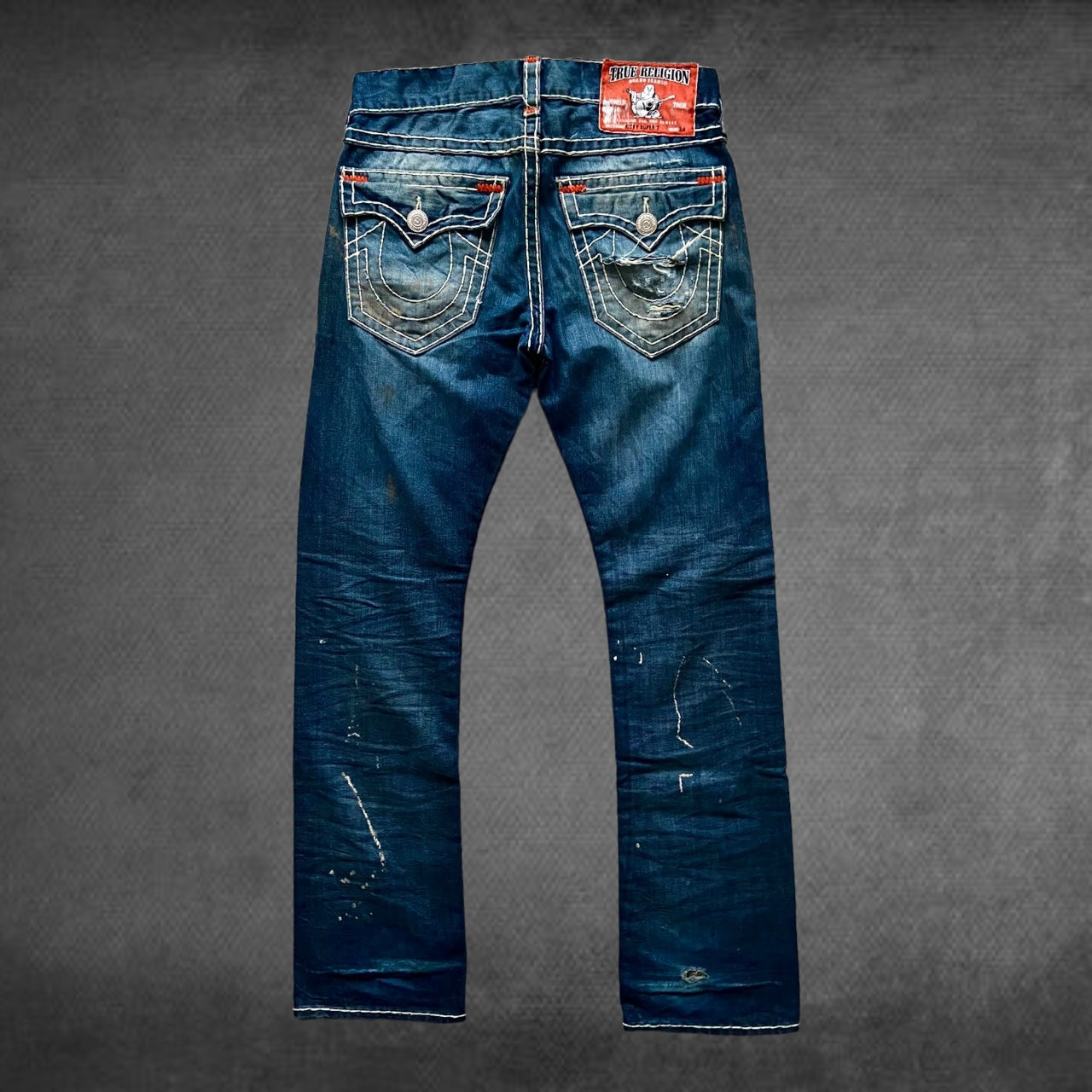 True Religion Ricky Super T Red Tab Jeans