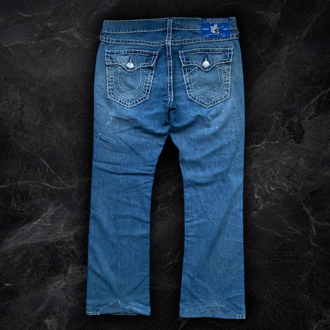 True Religion Ricky Super T Blue Tab Jeans