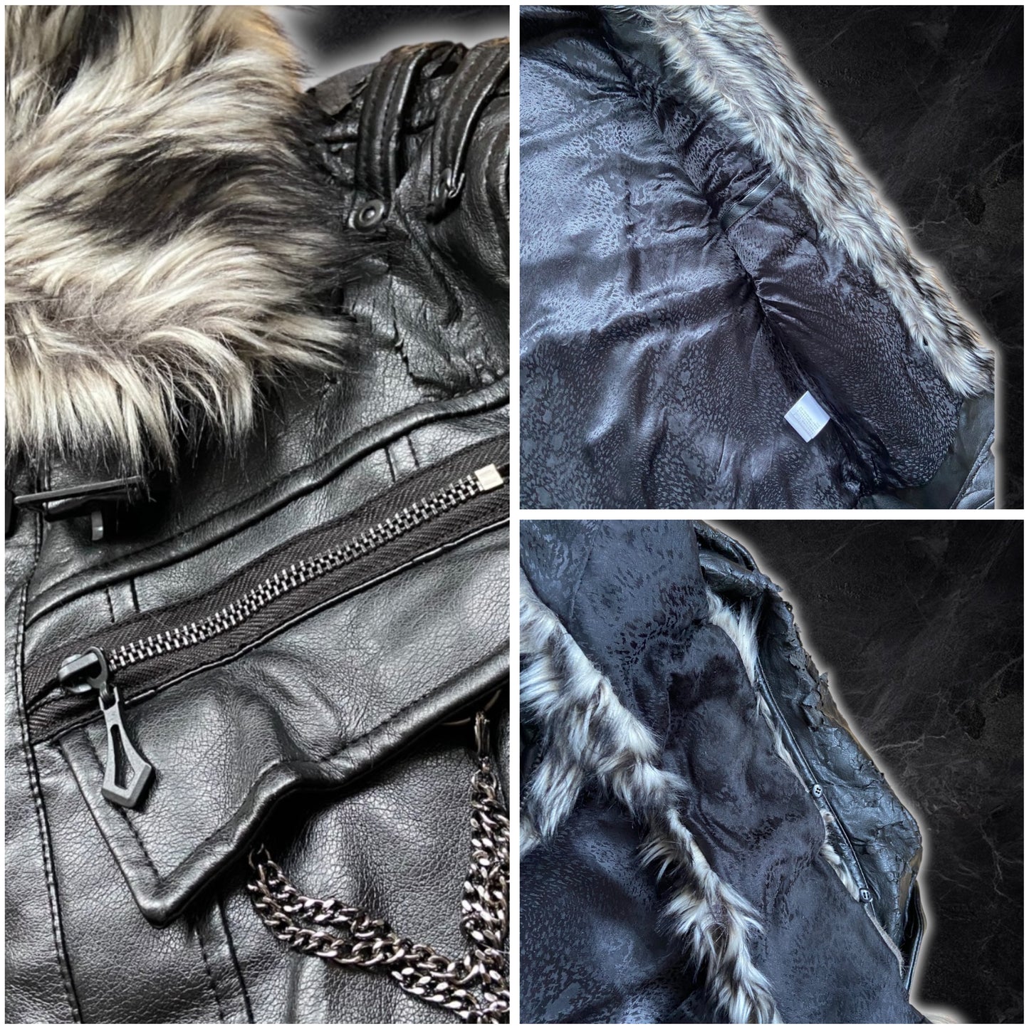 Insane 14th Addiction x L.G.B. x Tornado Mart style leather jacket.