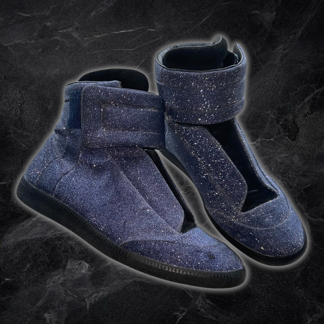 Blue Glitter Margiela Futures