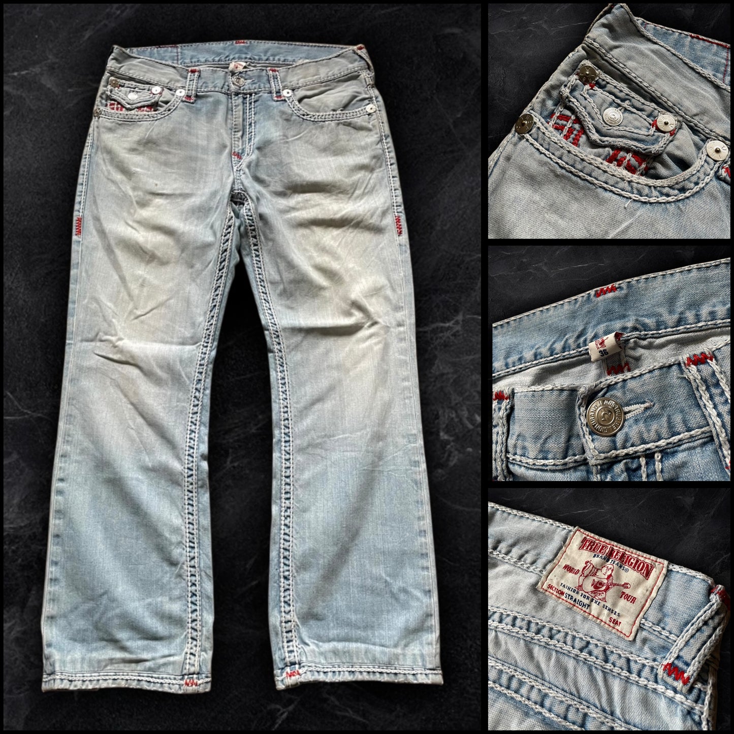 True Religion “Rope Stitch” Jeans