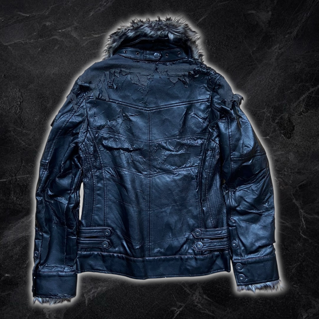 Insane 14th Addiction x L.G.B. x Tornado Mart style leather jacket.