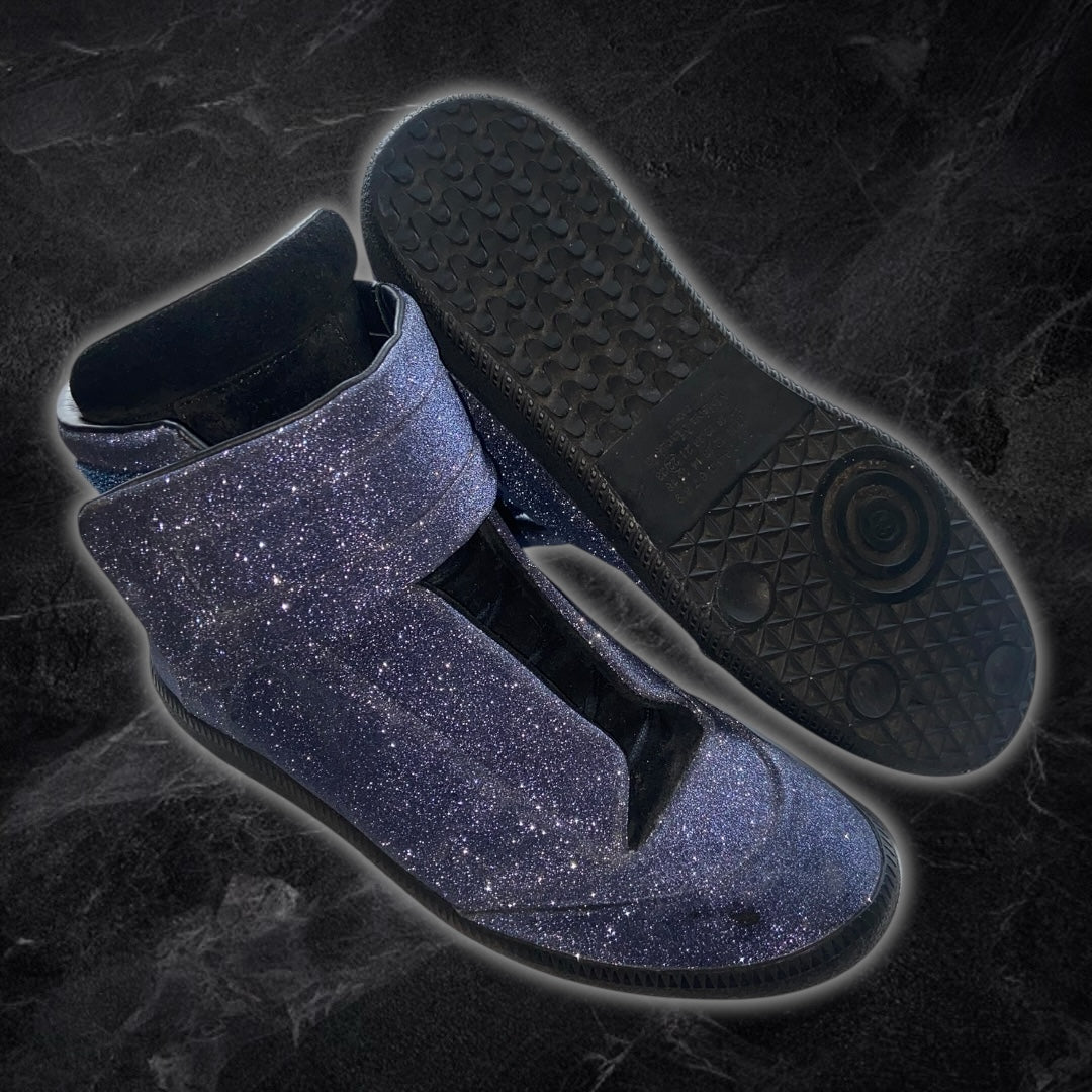 Blue Glitter Margiela Futures