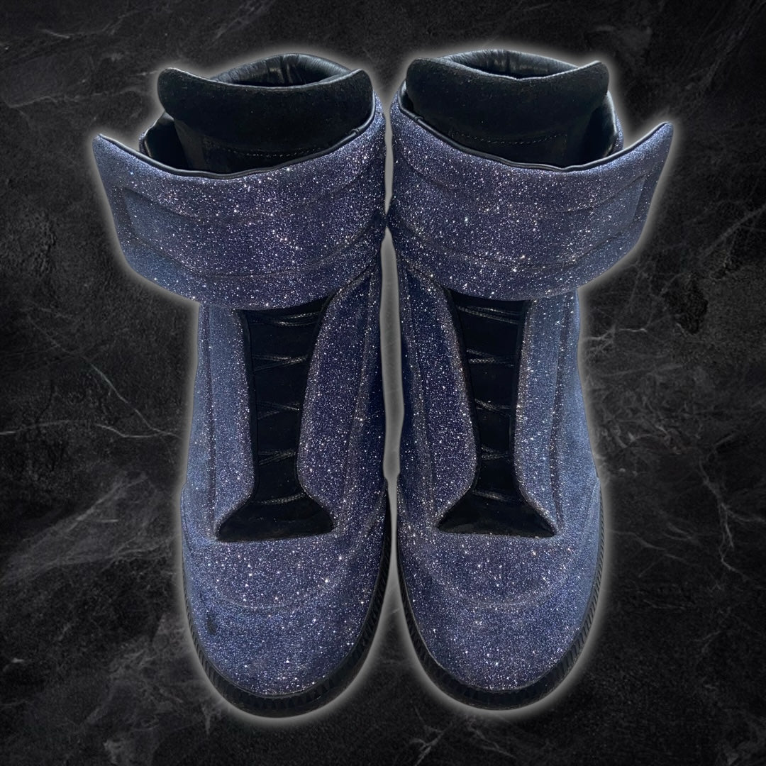 Blue Glitter Margiela Futures
