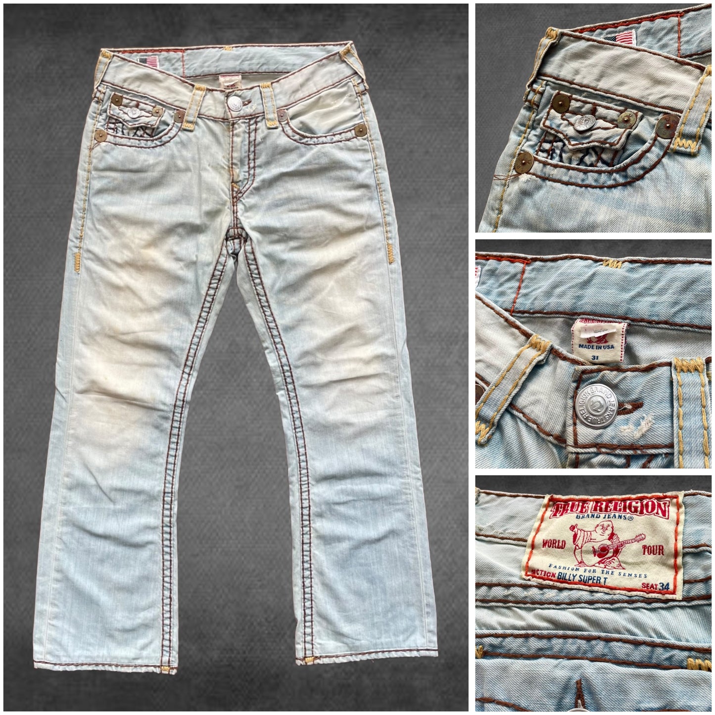 True Religion Billy Super T Jeans