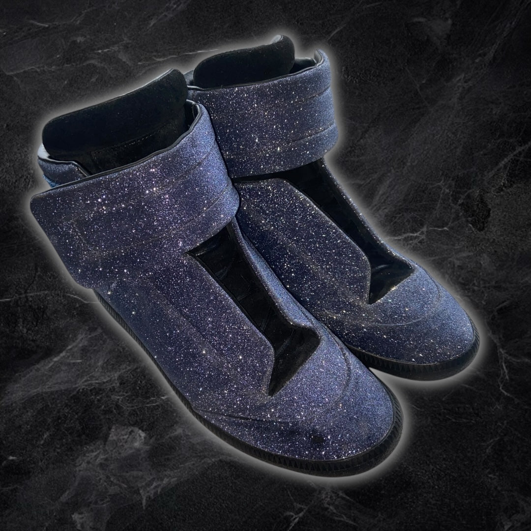 Blue Glitter Margiela Futures