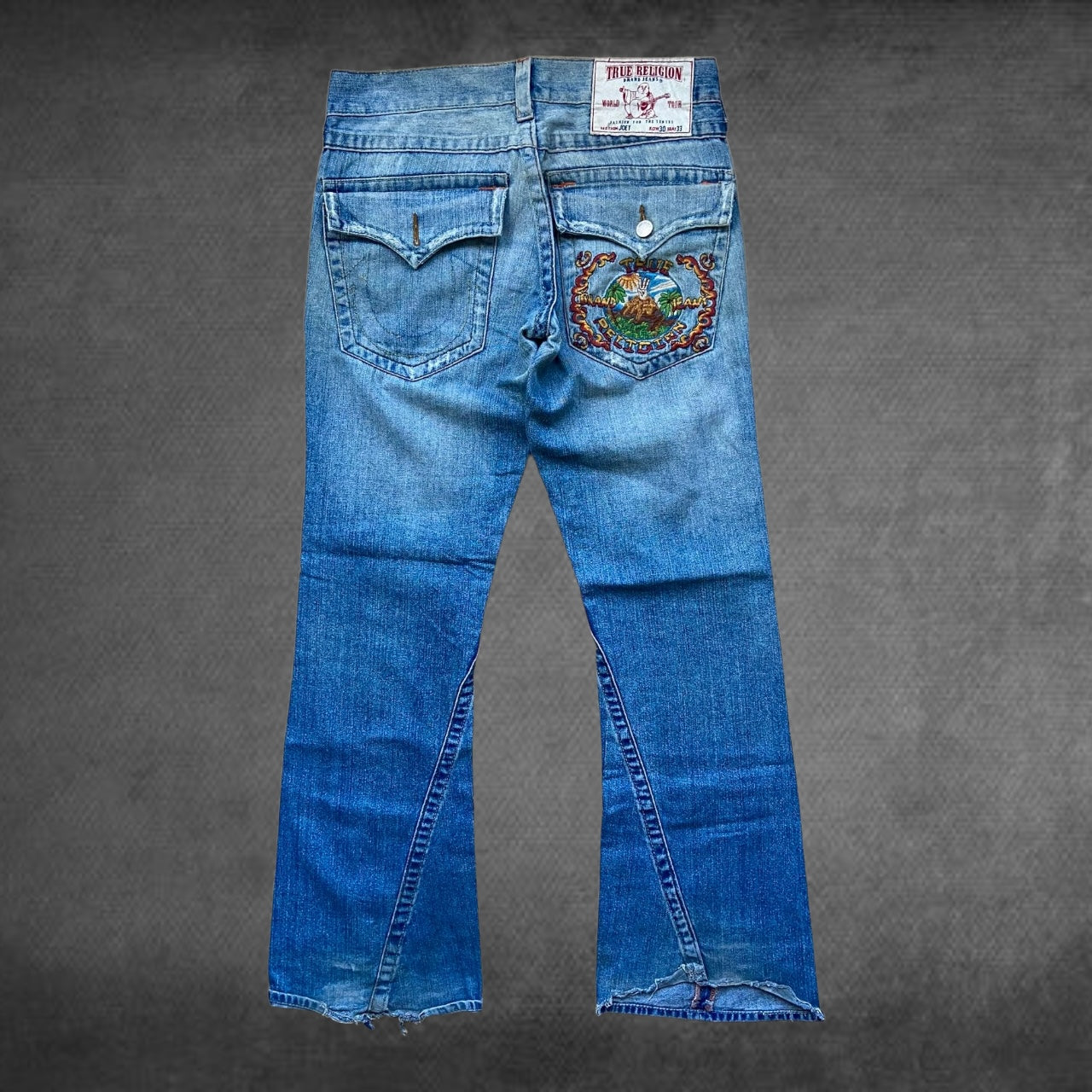 True Religion Joey Super T Embroidered Stitch Jeans