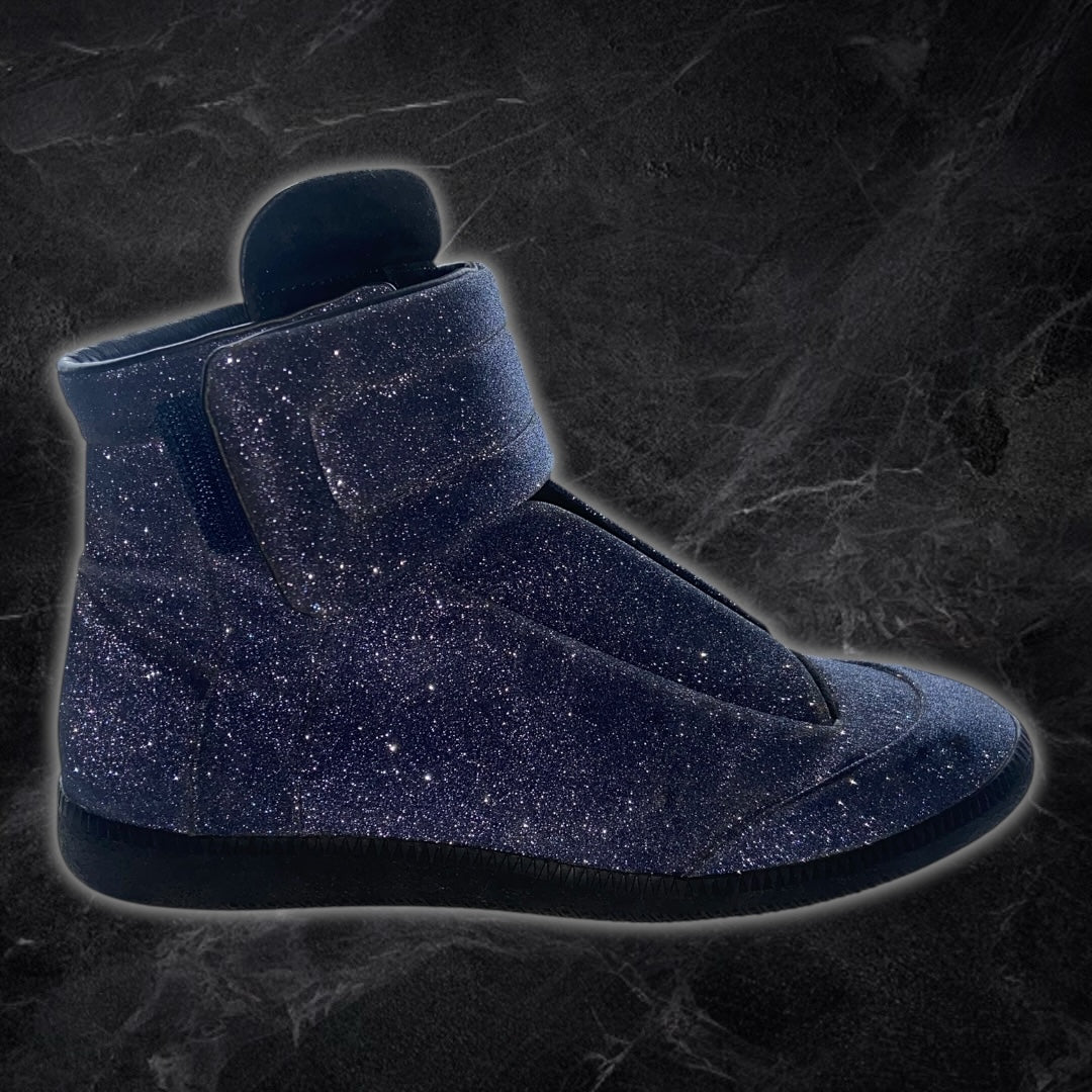 Blue Glitter Margiela Futures