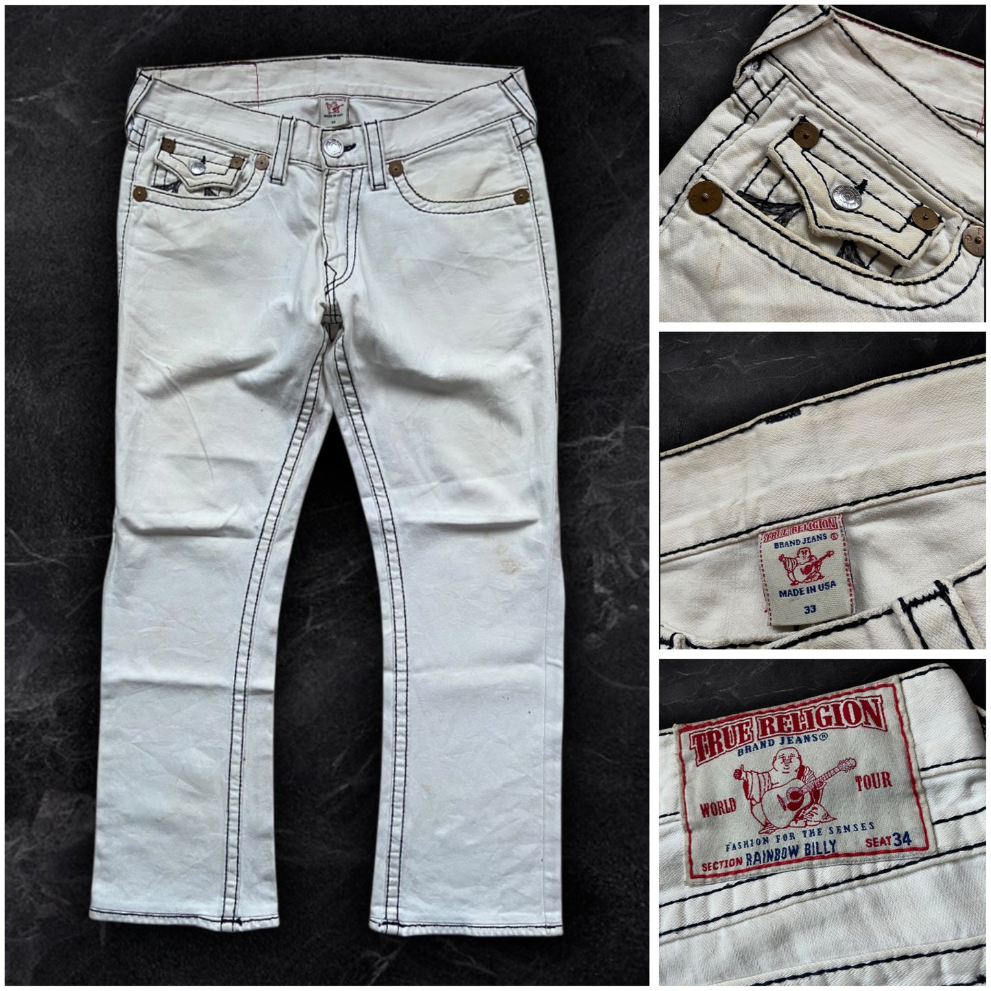 True Religion Rainbow Billy Jeans