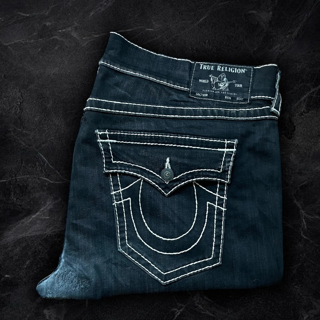 True Religion “Big T” Stitch Jeans
