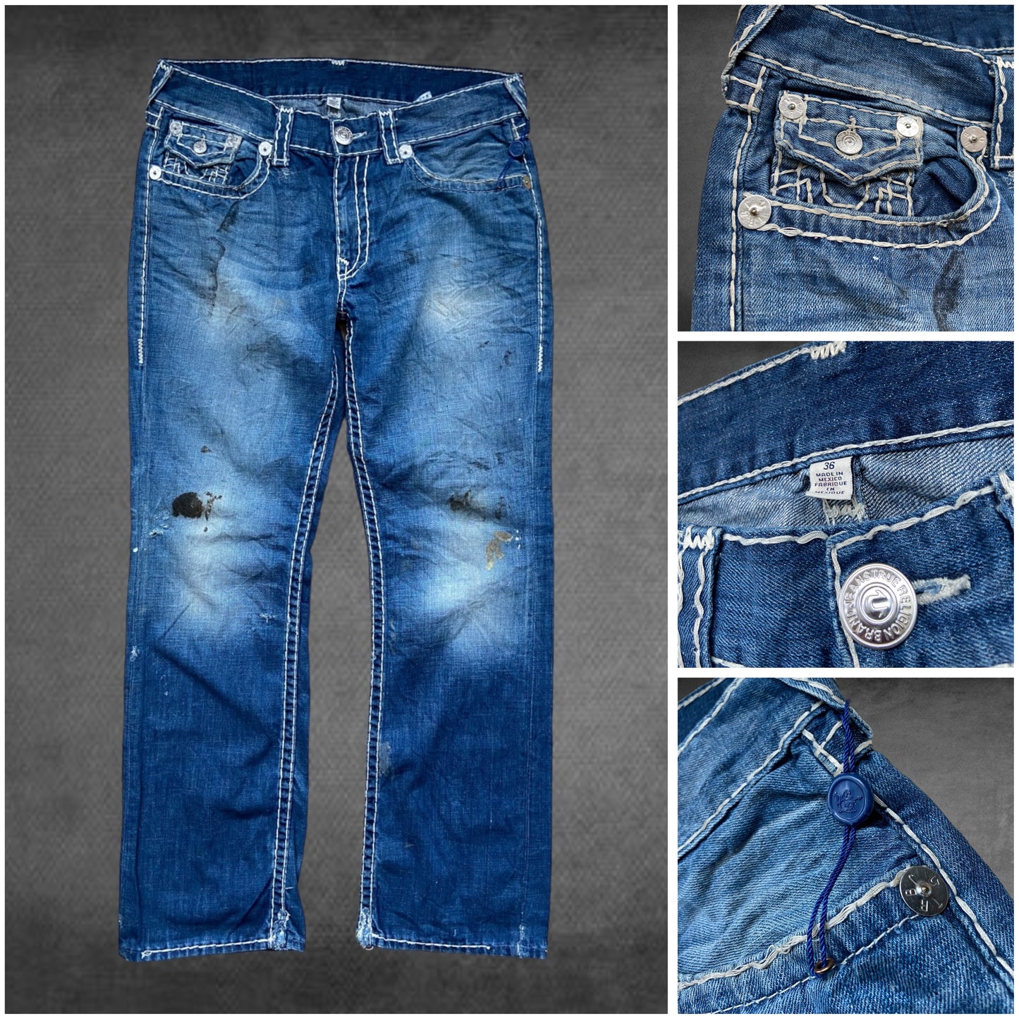 True Religion Single stitch jeans