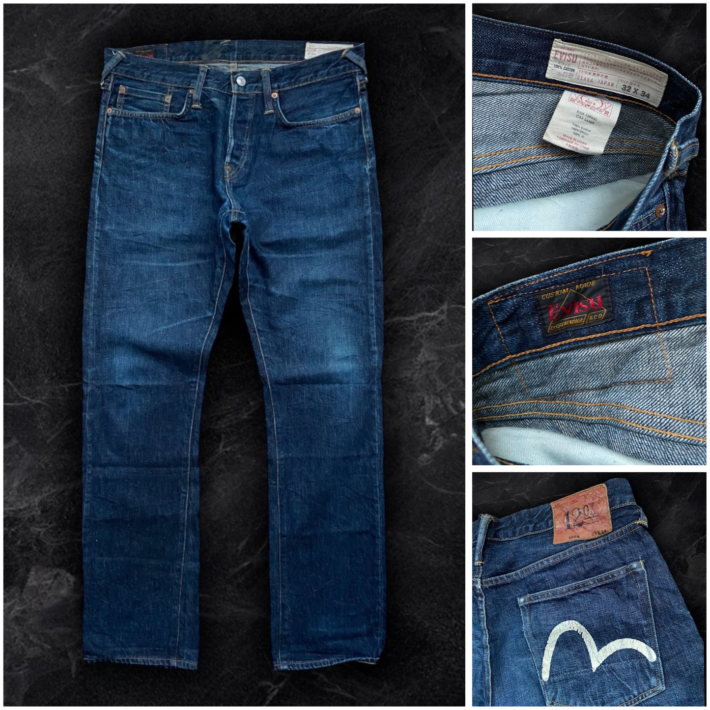 Evisu Lot 2008 Seagull Logo Jeans