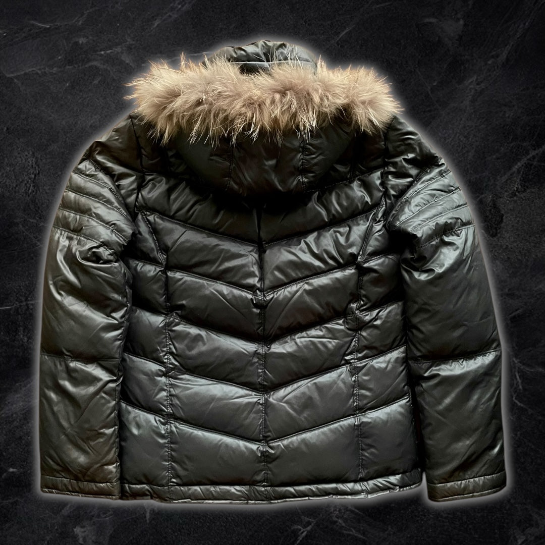 Japanese branded fur puffer jacket