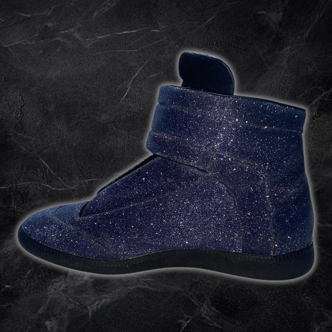 Blue Glitter Margiela Futures