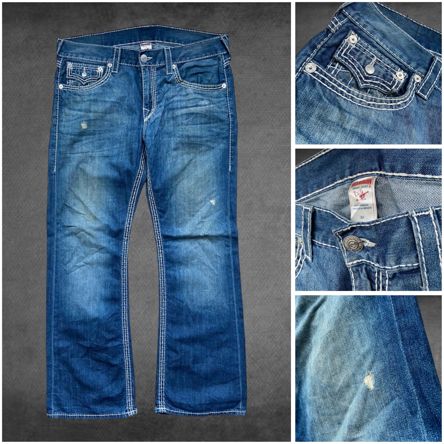 True Religion Triple Stitch bootcut jeans