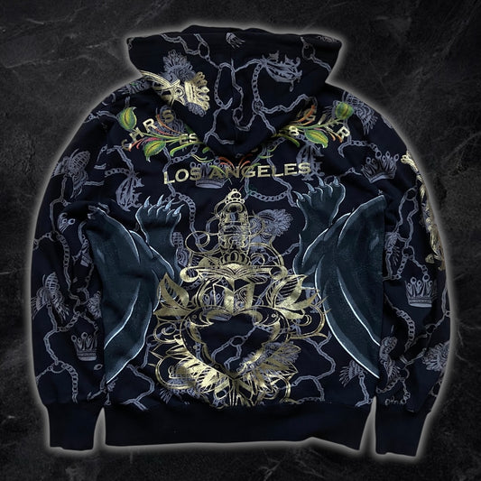 Christian Audigier Rhinestone Hoodie