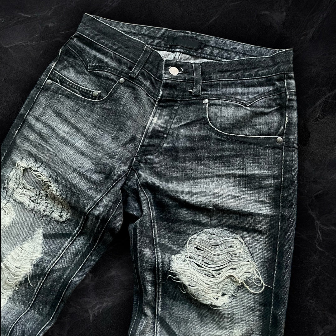 Japanese branded flare denim