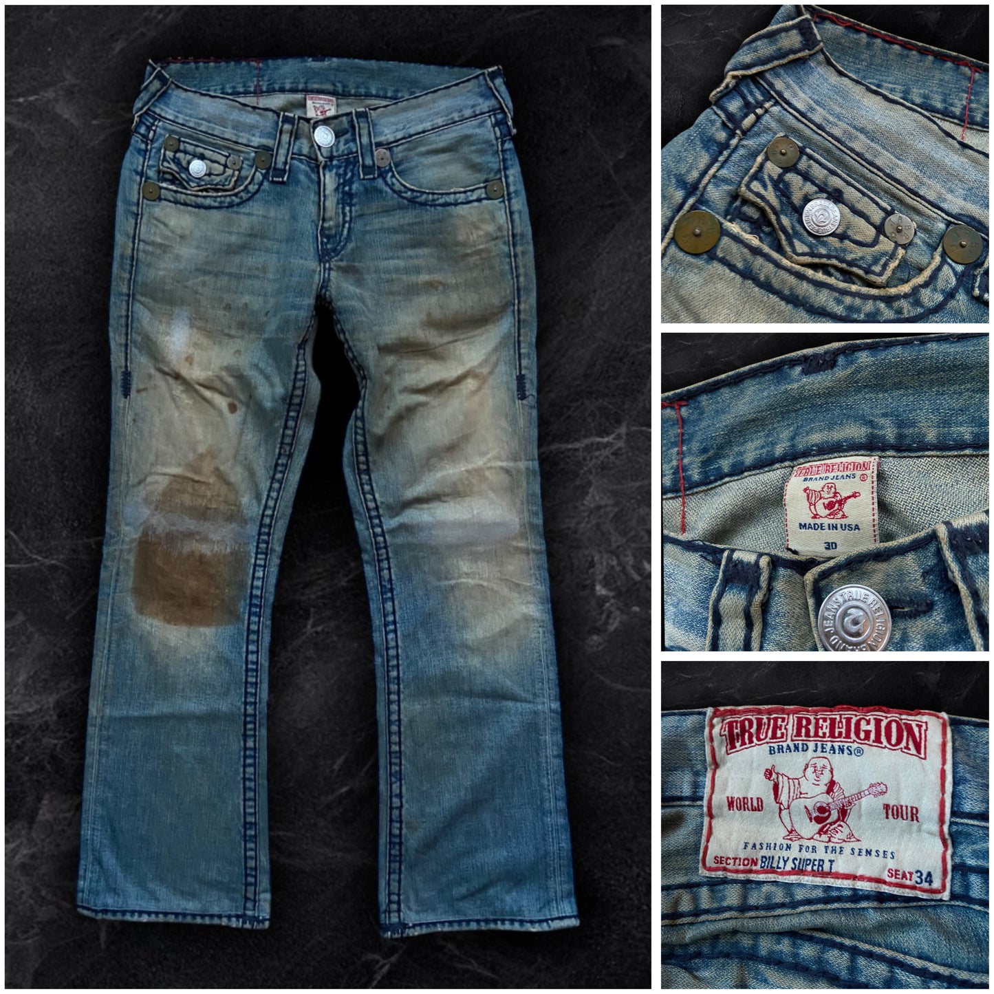 True Religion Billy Super T Jeans